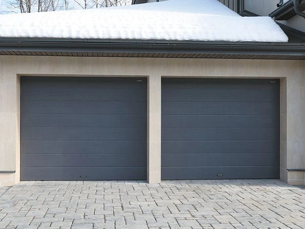 Cекционные ворота 2800х2200 мм антрацитовые DoorHan RSD02, khanty-mansiysk.doorhan.ru